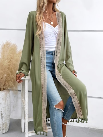Yesfashion Knit cardigan in Green