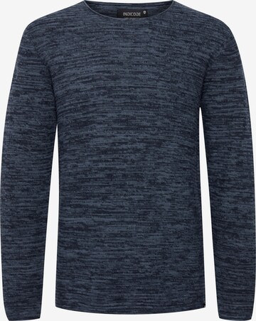 INDICODE JEANS Sweater 'Bayne' in Blue: front