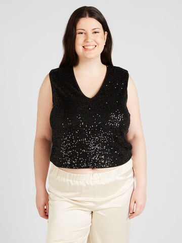 ABOUT YOU Curvy Top 'Eve' w kolorze czarny: przód
