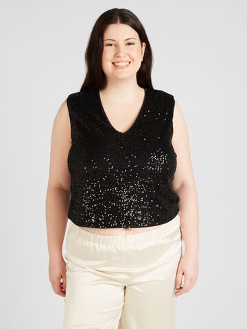 ABOUT YOU Curvy - Top 'Eve' em preto: frente