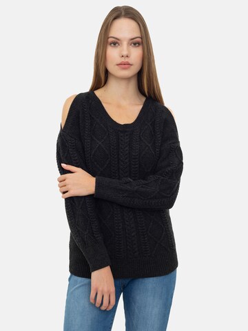 Pullover di Jacey Quinn in nero: frontale