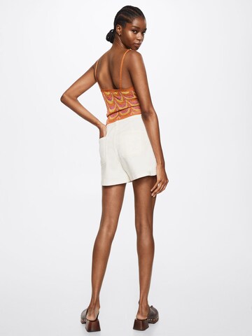 MANGO Regular Shorts in Beige