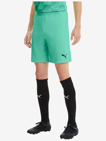 regular Pantaloni sportivi di PUMA in verde: frontale