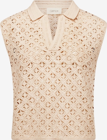 T-shirt Cartoon en beige : devant