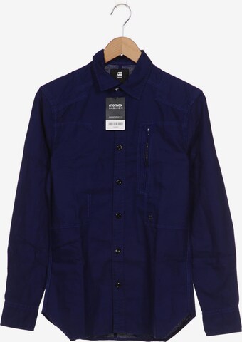 G-Star RAW Button Up Shirt in XS in Blue: front