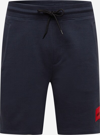 Pantaloni 'Diz' HUGO pe albastru marin / roșu / negru, Vizualizare produs