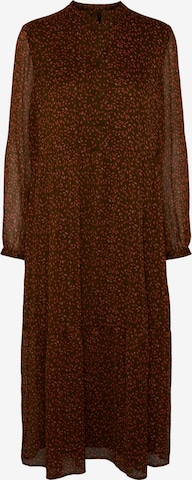 PIECES - Vestido 'Blume' en marrón: frente