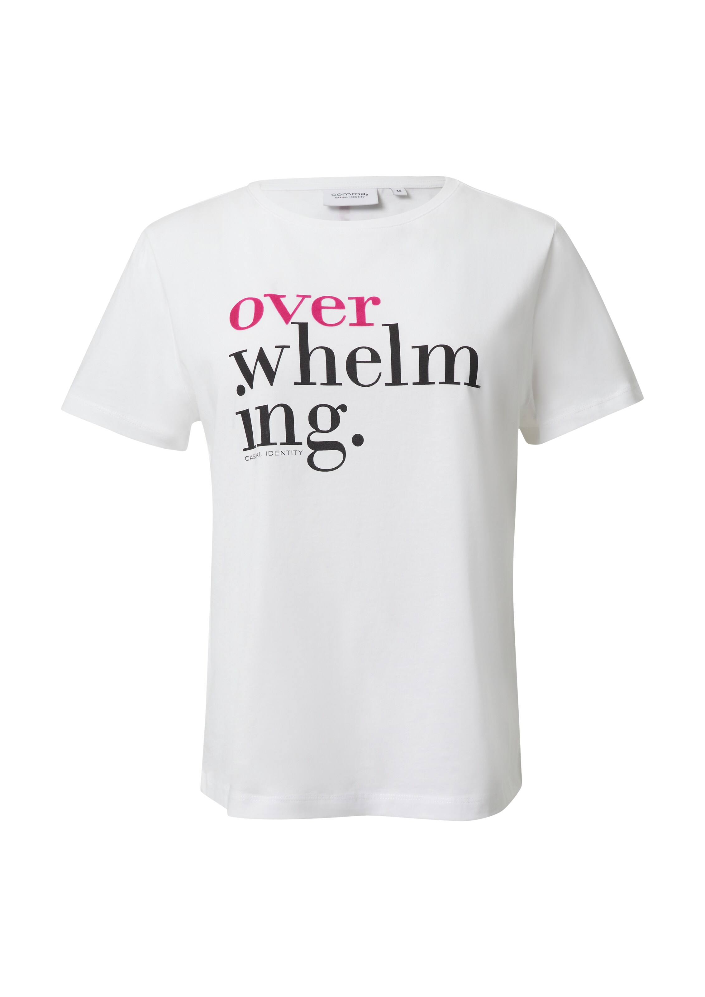 comma casual identity T-Shirt in Weiß: Vorderseite