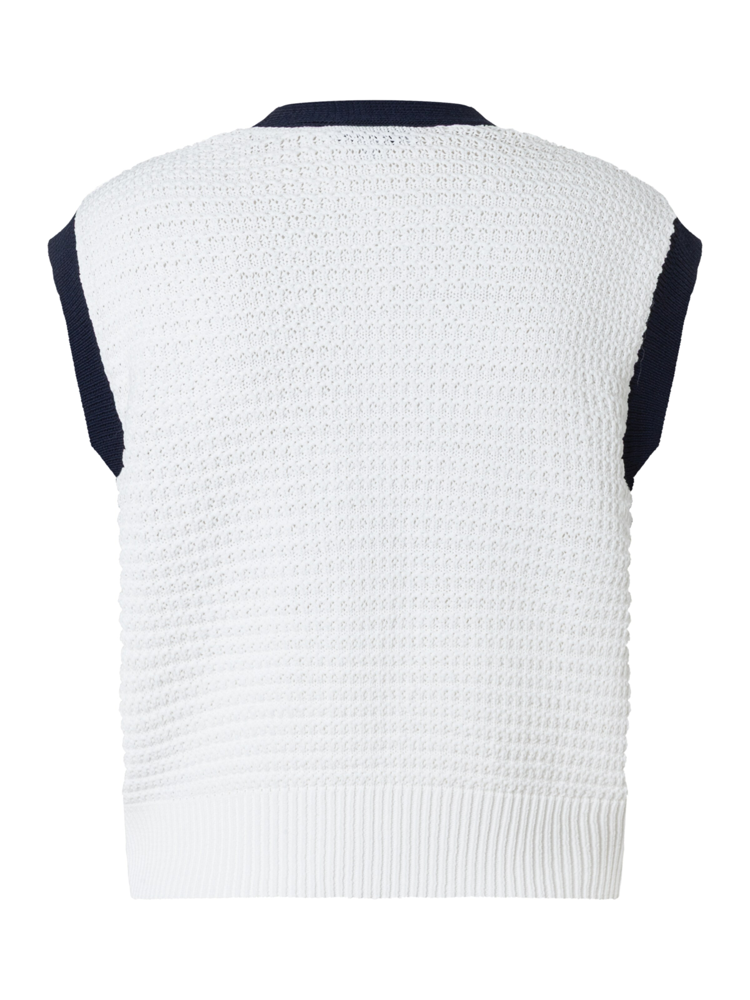 MORE & MORE Knitted Vest in White