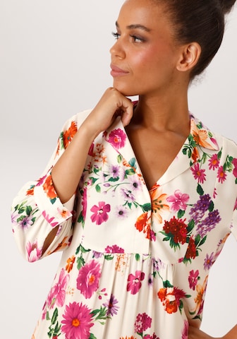 Aniston CASUAL Blusenkleid in Beige