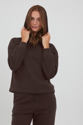 b.young Sweatshirt in Bruin: voorkant