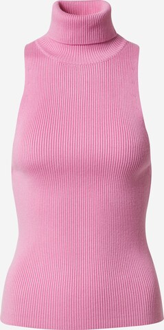 Bella x ABOUT YOU Knitted Top 'Rachel' in Pink: front