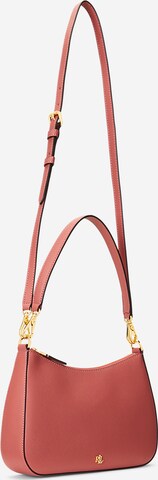 Borsa a spalla 'Danni' di Lauren Ralph Lauren in rosa: frontale