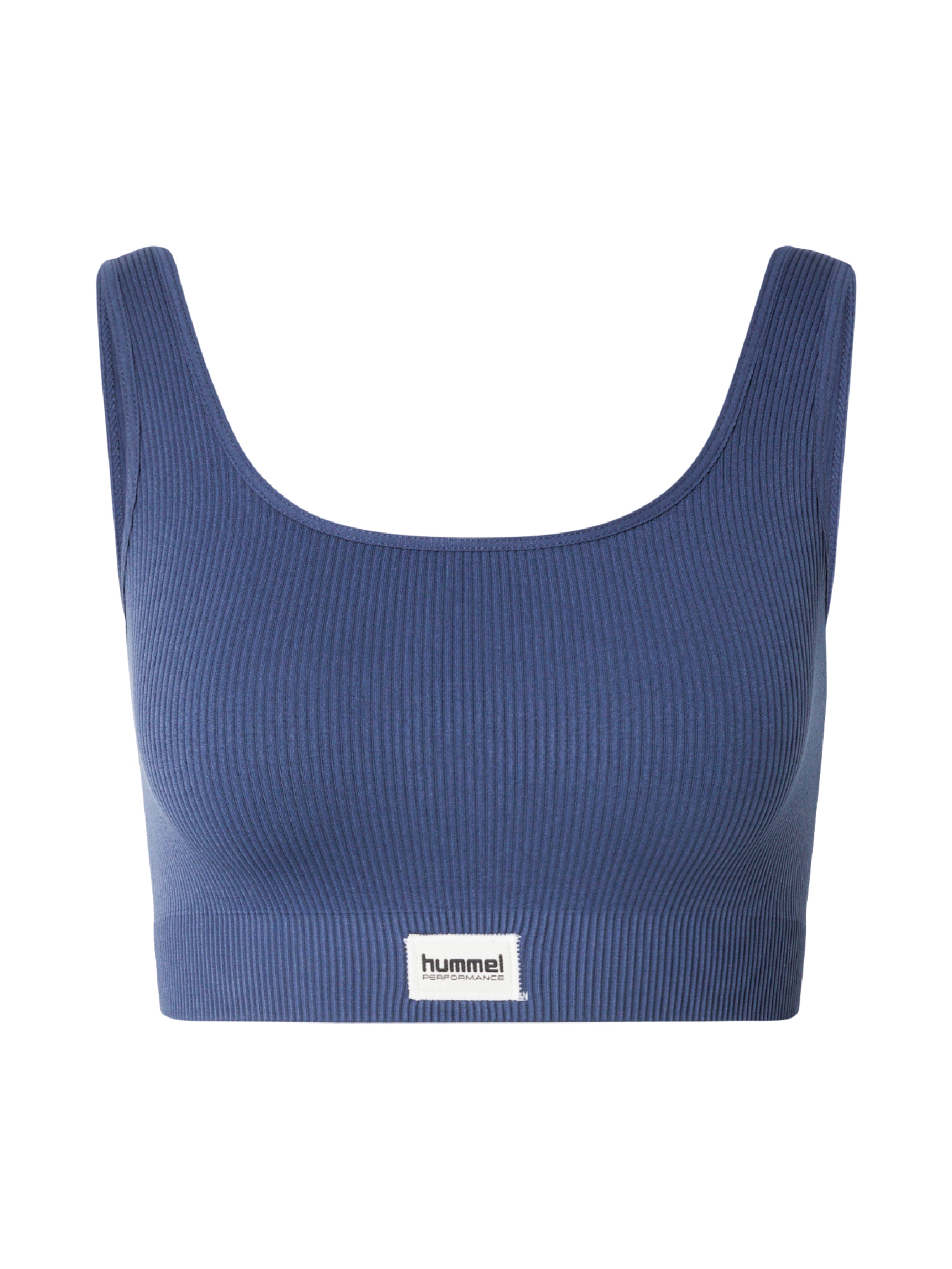 Hummel Sport-BH 'Pulse' in Blau: Vorderseite