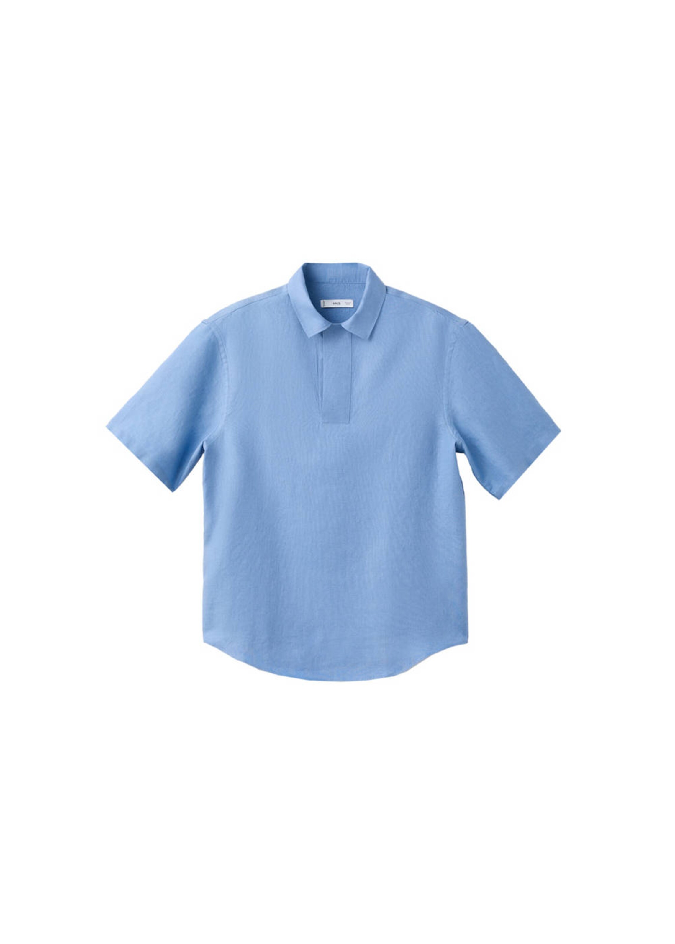 MANGO MAN Poloshirt 'Bay' in Blau: Vorderseite