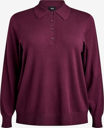 raudona Zizzi Megztinis 'Caella': priekis