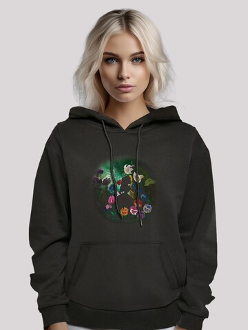 F4NT4STIC Sweatshirt 'Disney Alice im Wunderland Black Flower' in Zwart: voorkant