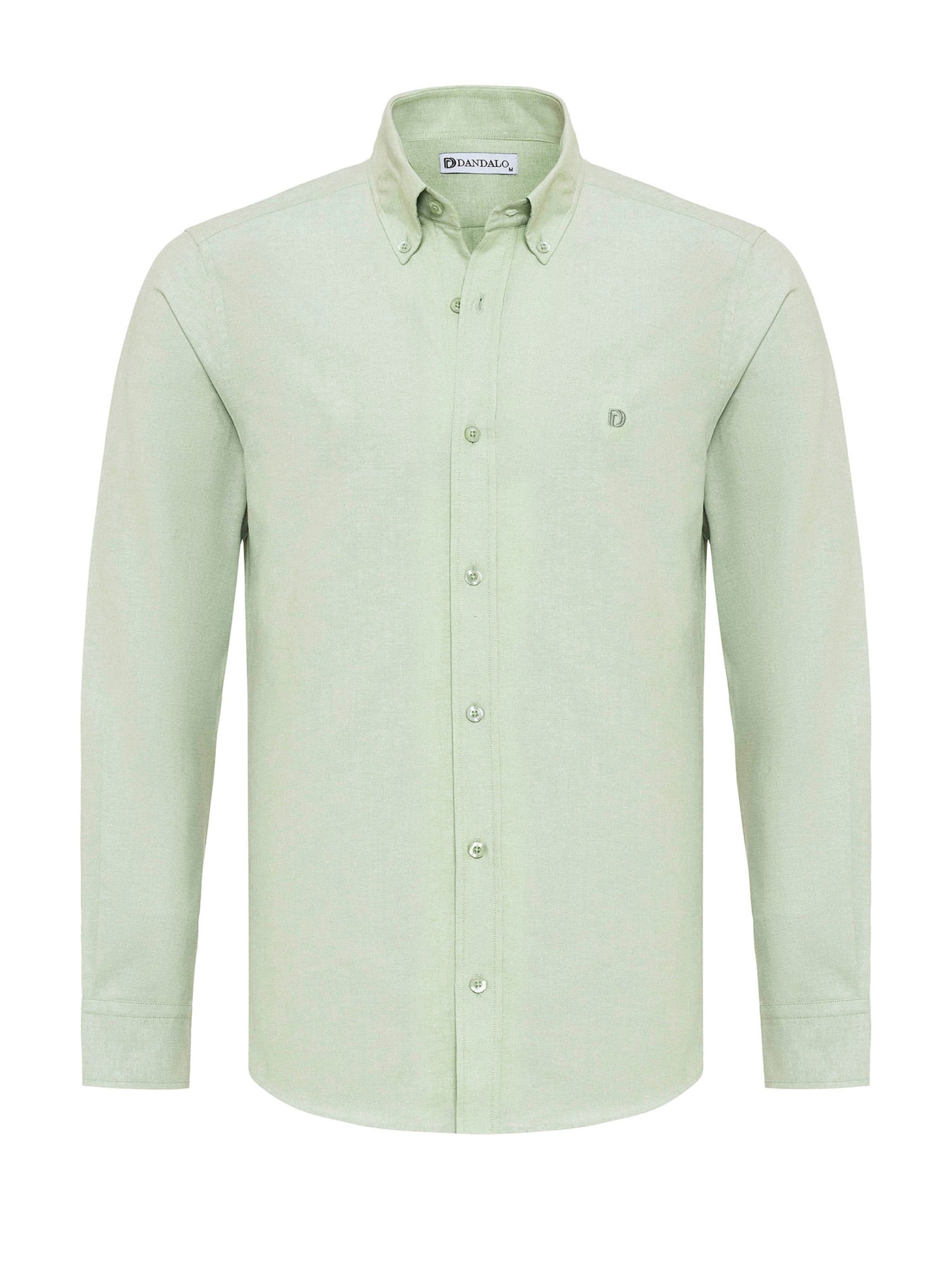Dandalo Regular fit Overhemd in Groen: voorkant
