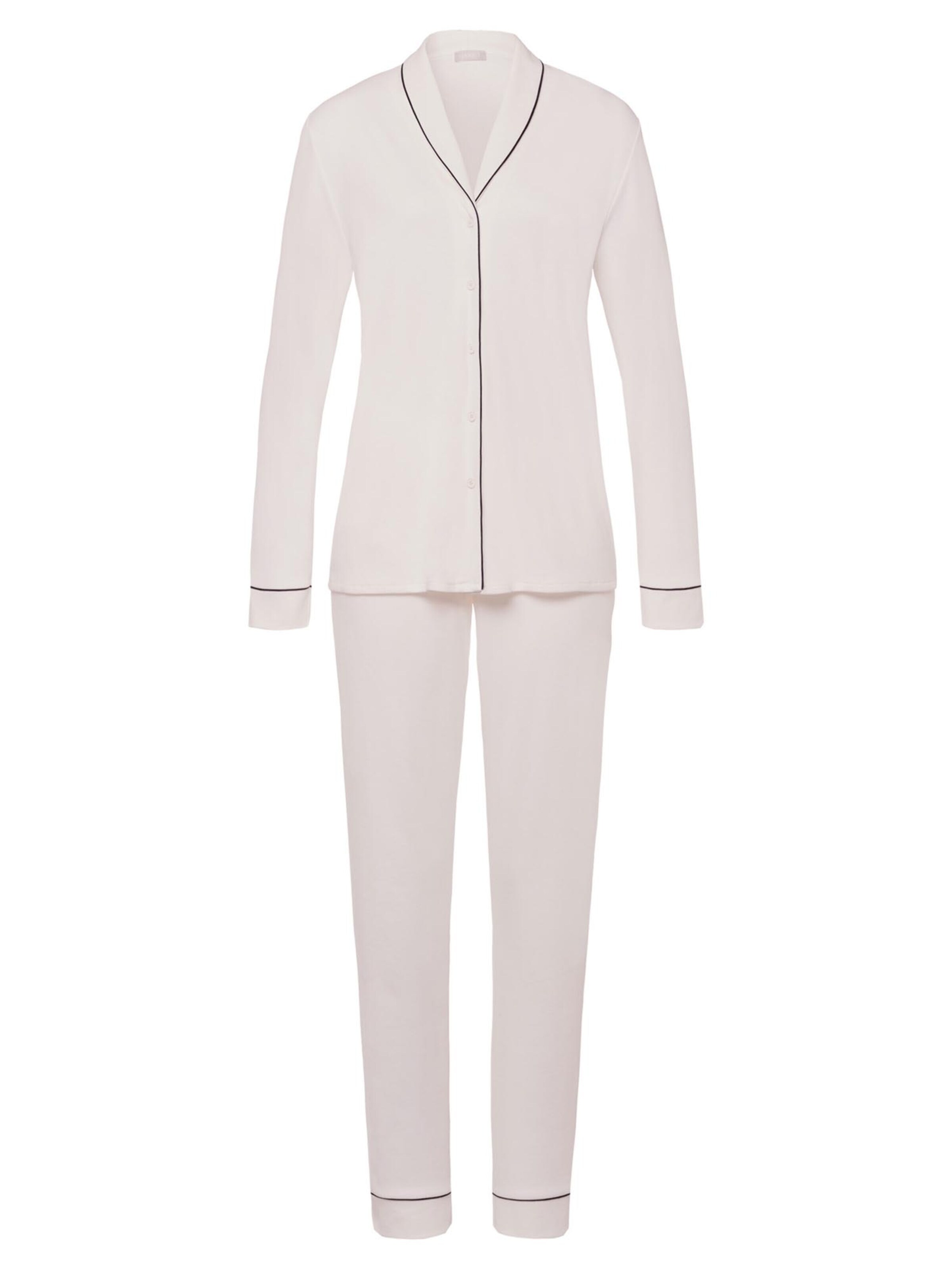 Hanro Pajama 'Natural Comfort' in White: front