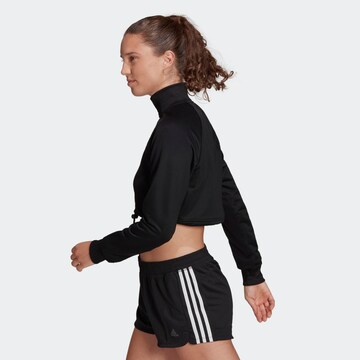 ADIDAS SPORTSWEAR Performance shirt 'Melbourne Shrug' in Black