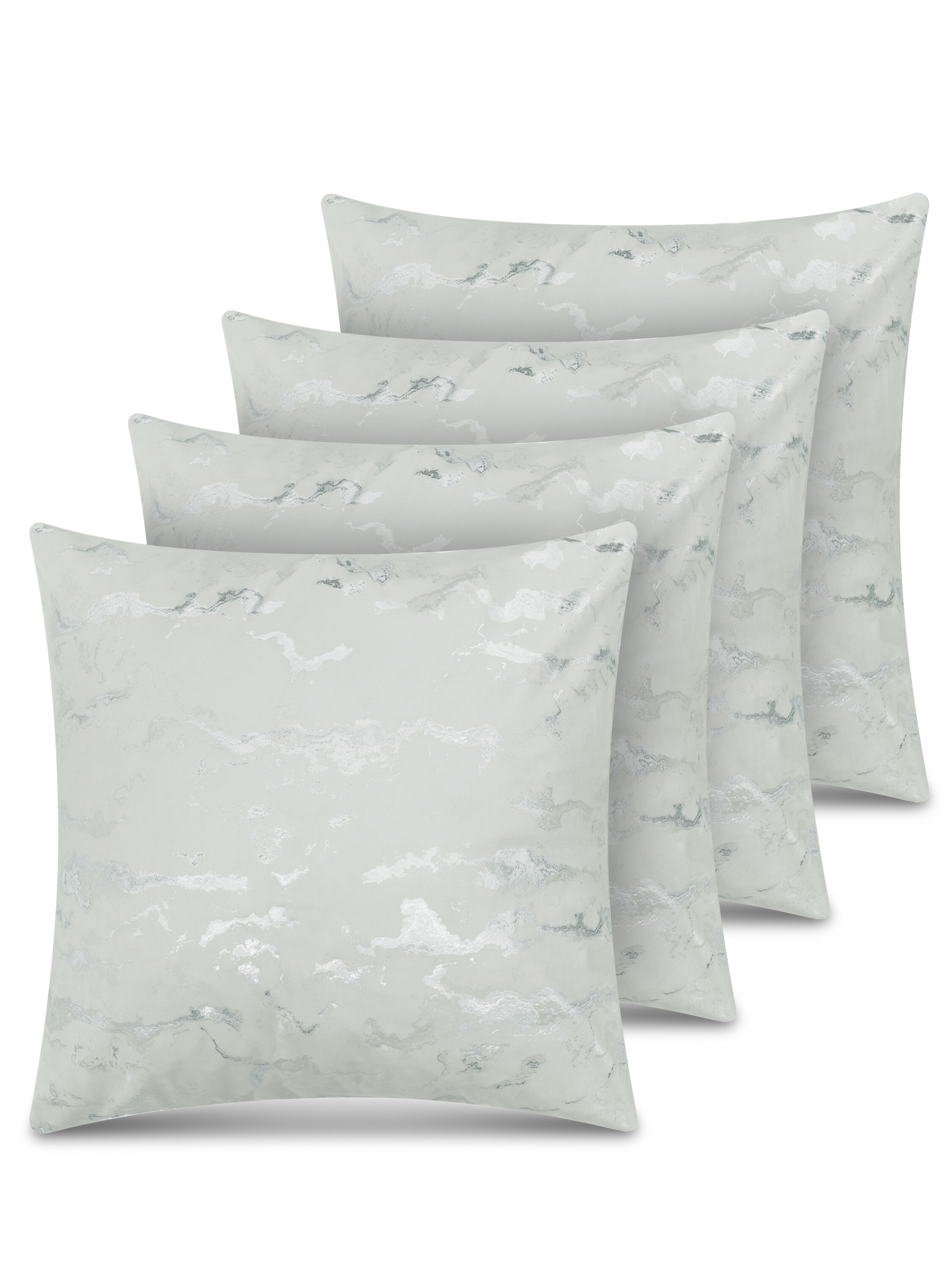 Aspero Pillow ' Carrara ' in Green: front