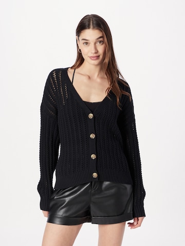 Cardigan 'EMEA' HOLLISTER en noir : devant