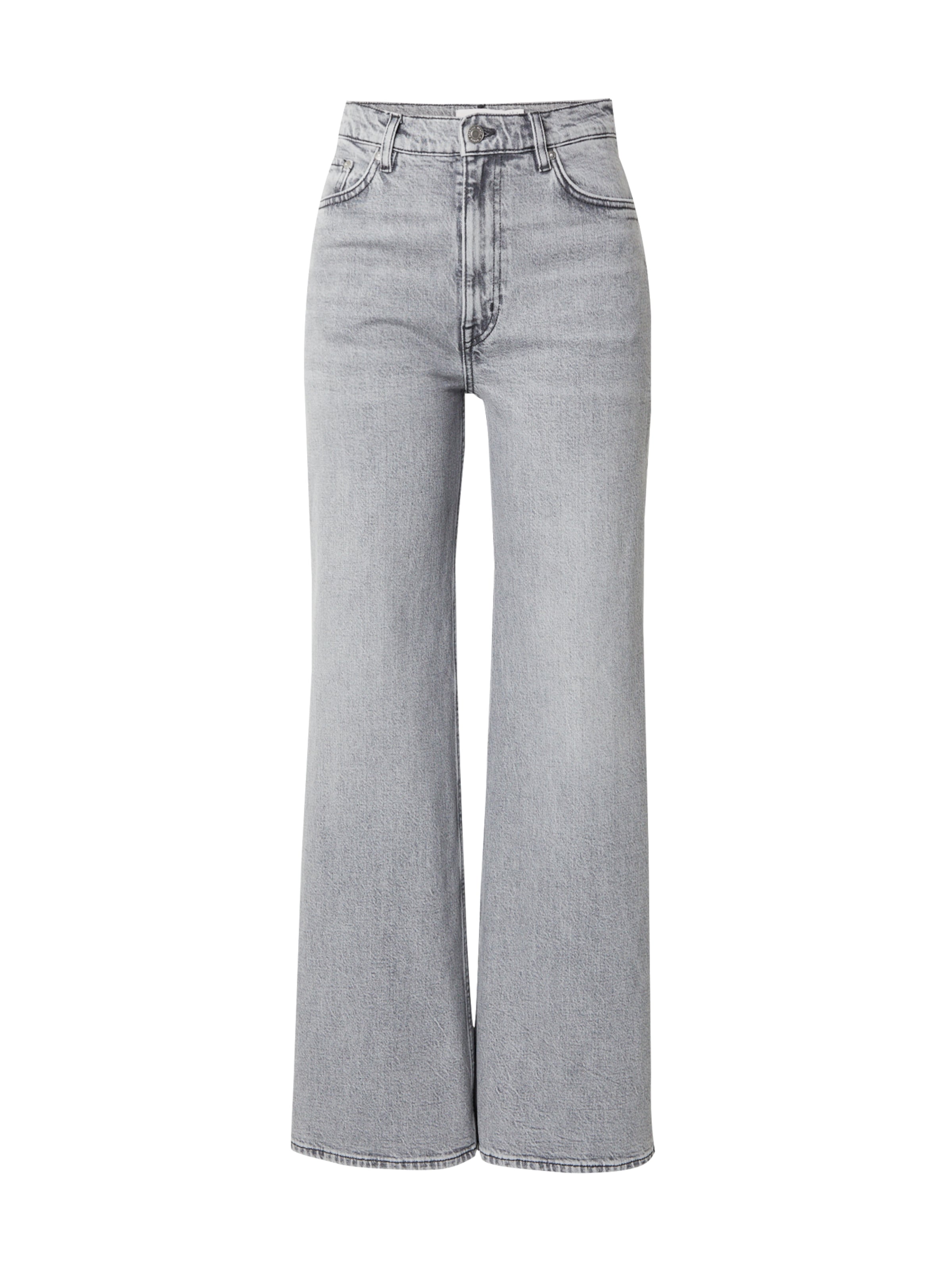 & Other Stories Wide leg Jeans in Grey: front
