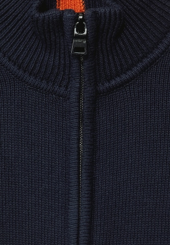 Street One MEN Knit Cardigan in Blue