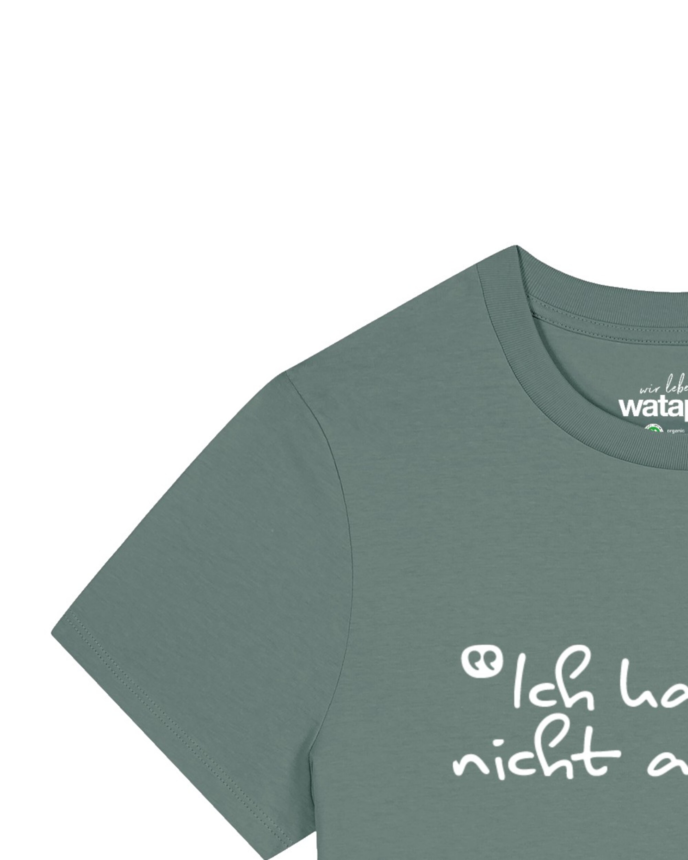 Watapparel Shirt 'Ich kann so nicht arbeiten' in Green