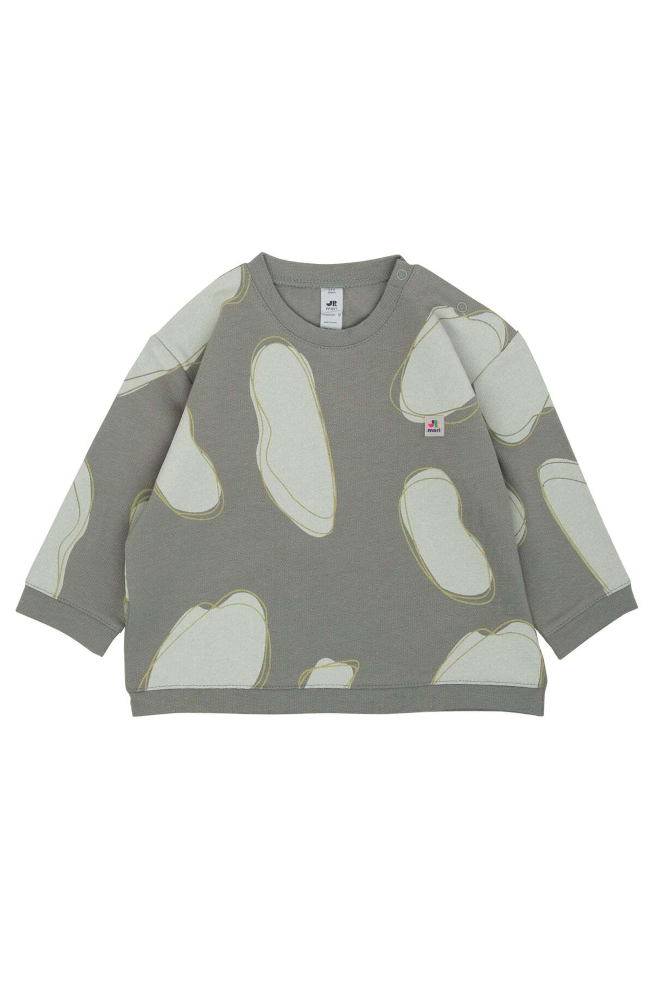 Bluză de molton de la Jrmori pe gri: față