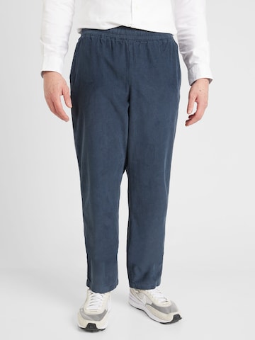 Tapered Pantaloni 'Needle' de la Lyle & Scott pe albastru: față