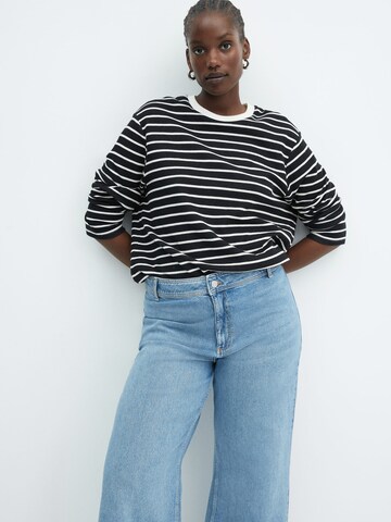 Wide Leg Jean 'catherin' MANGO en bleu