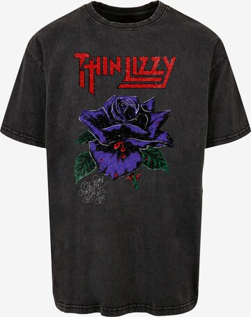 T-Shirt 'Thin Lizzy - Rose' Merchcode en noir : devant