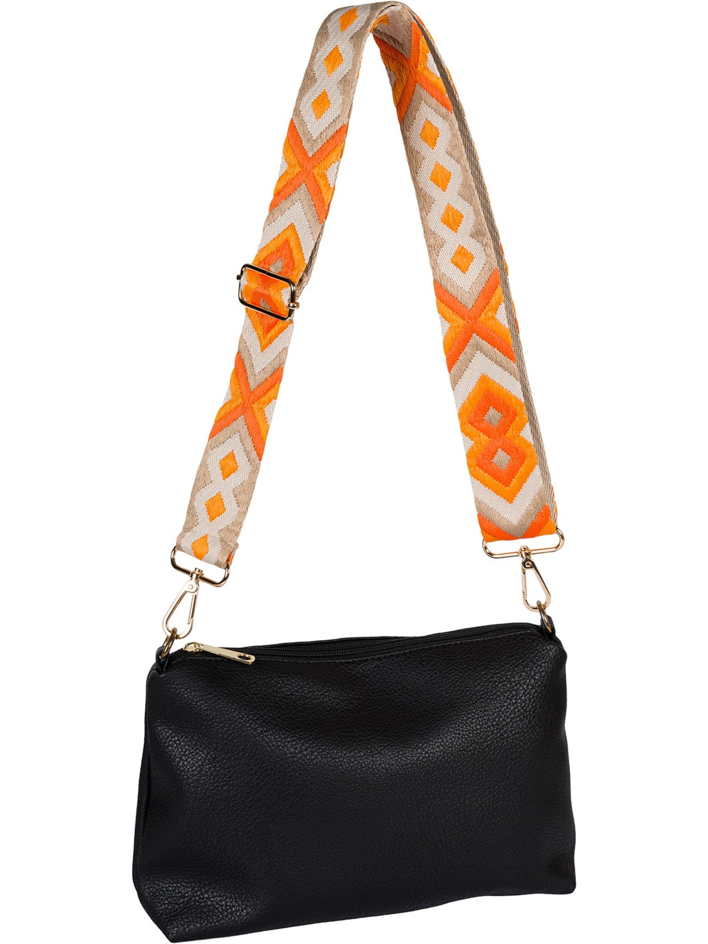 styleBREAKER Taschenzubehör 'Wechsel Taschengurt Ethno Muster bunt'‌‌‌ in Orange