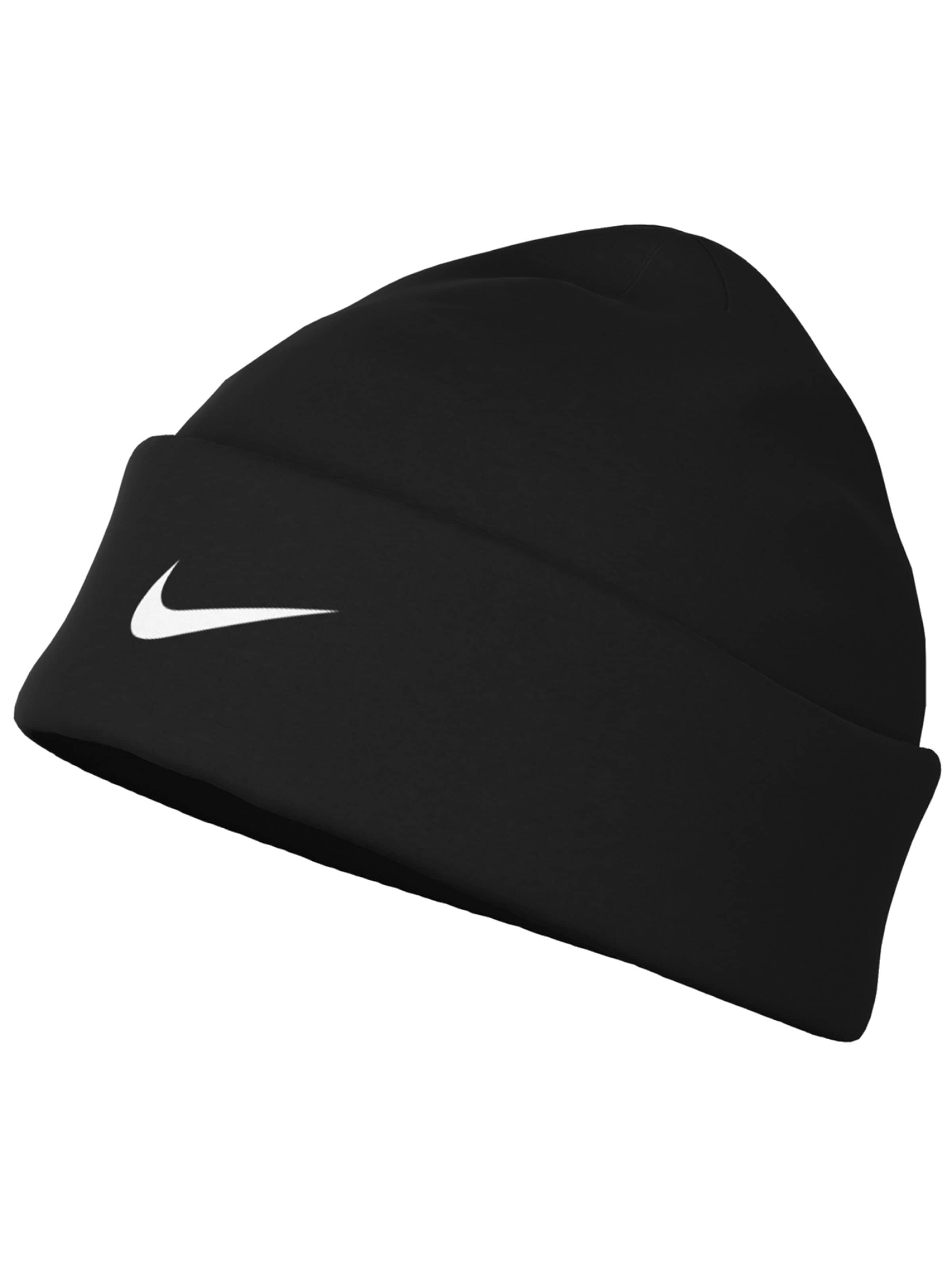 NIKE Muts 'Nike Dri-FIT Peak Beanie' in Zwart: voorkant
