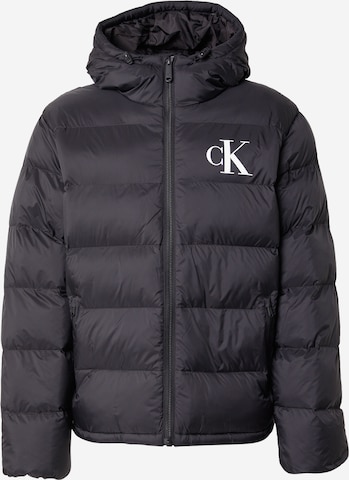Calvin Klein Jeans Зимняя куртка в Черный: спереди