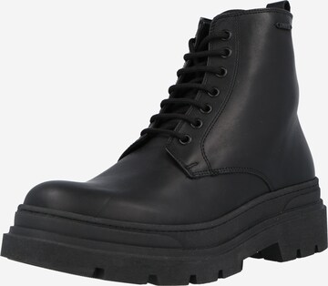 ANTONY MORATO Lace-Up Boots 'Harness' in Black: front