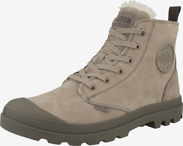 Palladium Lace-Up Boots 'Pampa' in Brown: front
