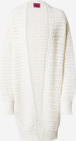 Frogbox Knit Cardigan in White: front