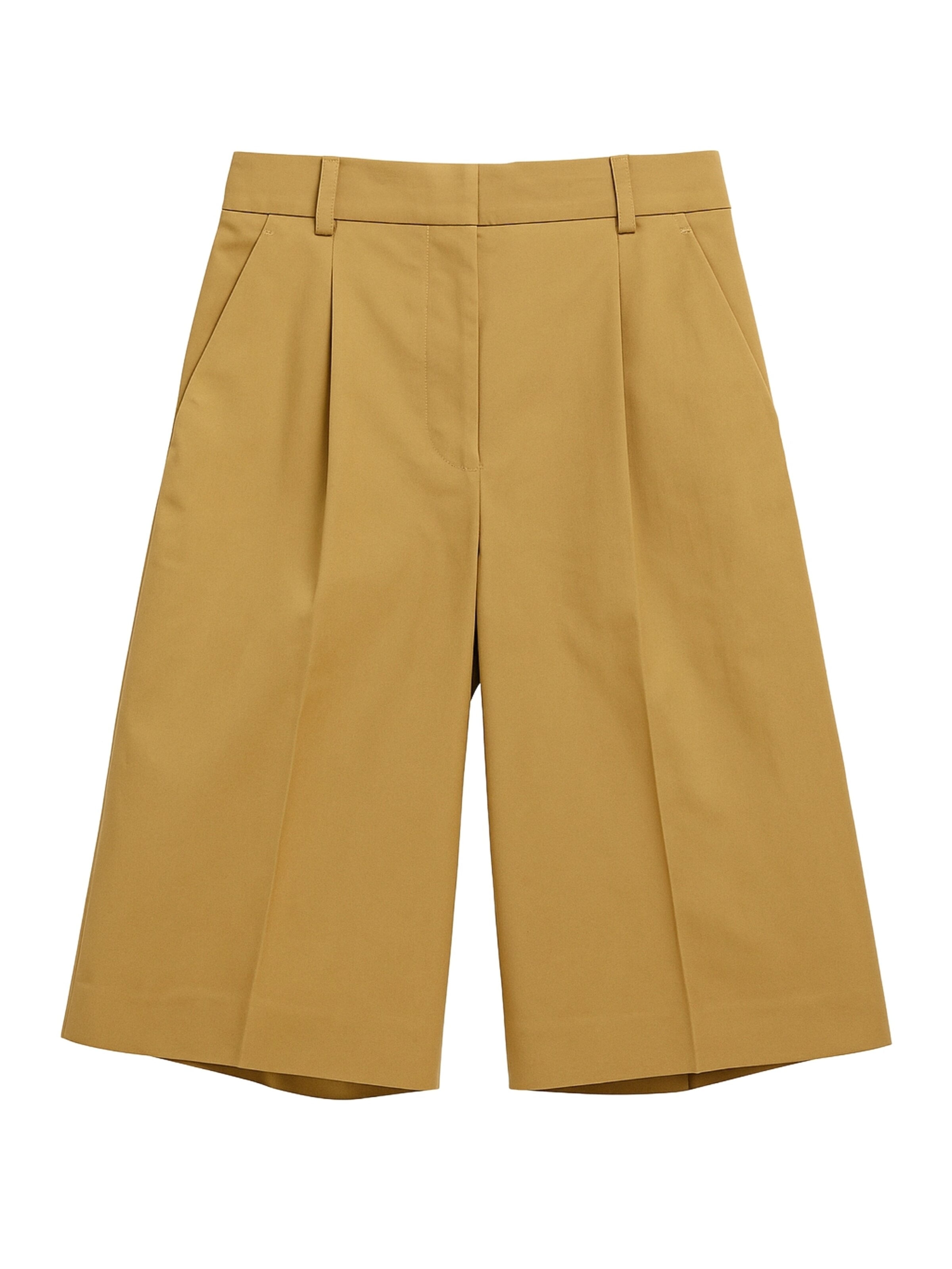 NORR Loose fit Pleat-Front Pants in Beige: front