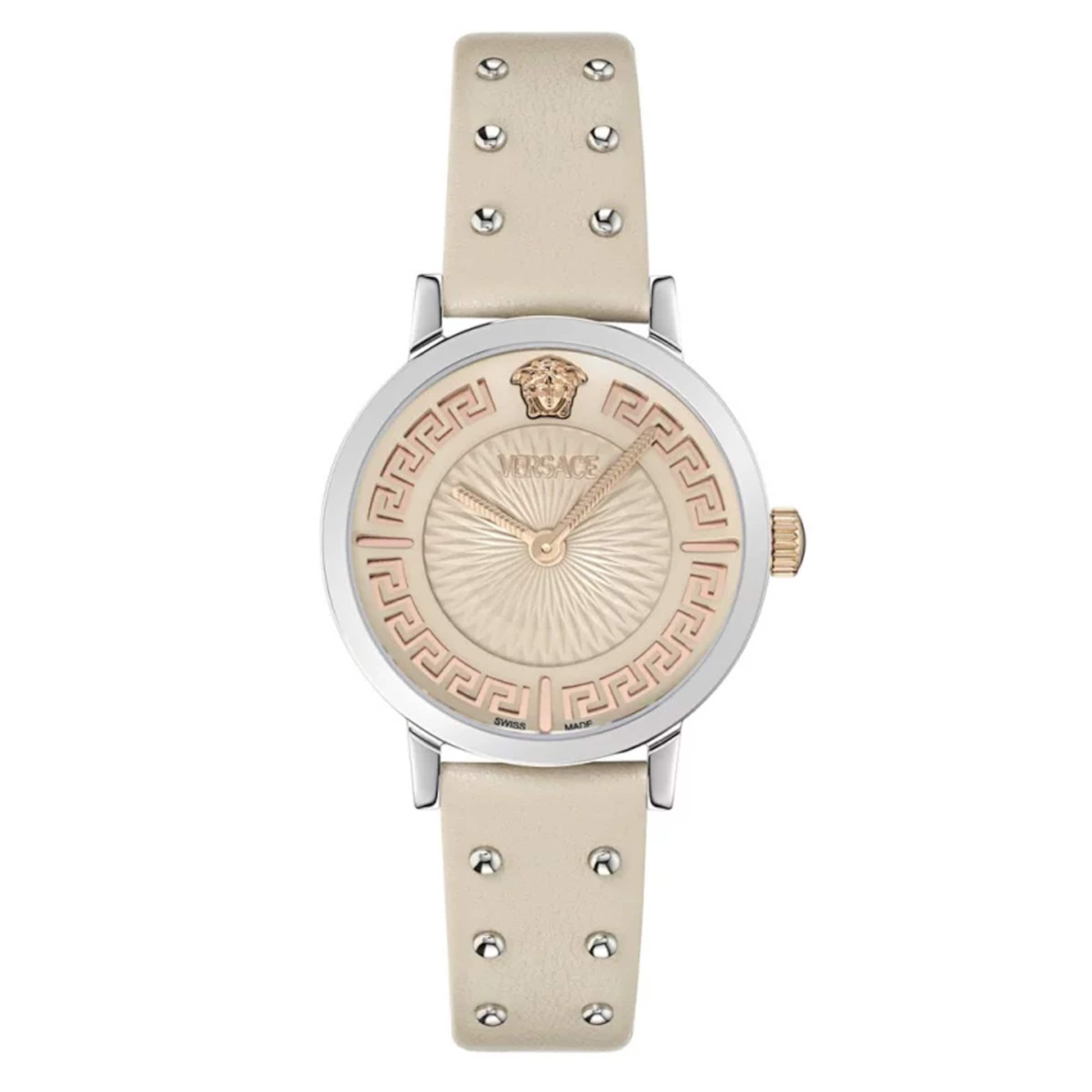 VERSACE Uhr 'Greca Fortuna' in Beige: Vorderseite