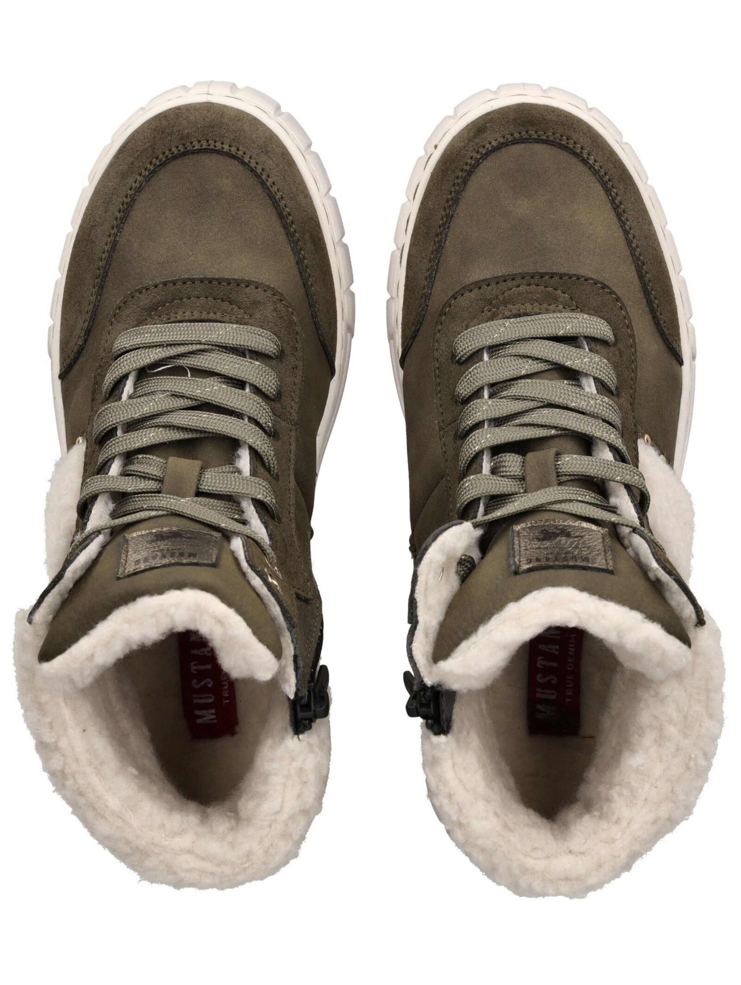 Sneaker alta di MUSTANG in verde