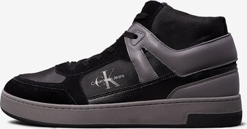 Calvin Klein Jeans High-Top Sneakers in Black: front