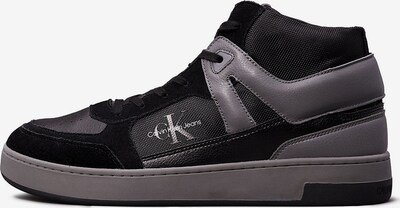 Calvin Klein Jeans Sneakers hoog in de kleur Donkergrijs / Zwart / Wit, Productweergave