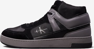 Baskets hautes Calvin Klein Jeans en noir : devant