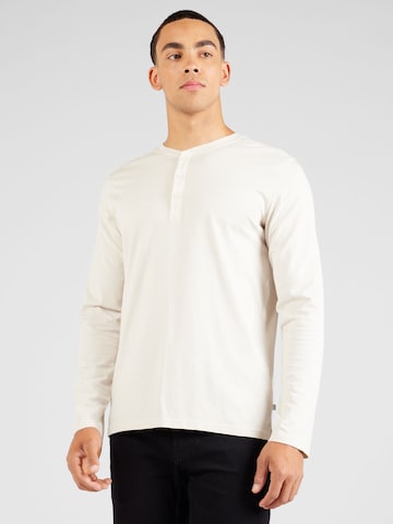 QS Shirt in Beige: voorkant