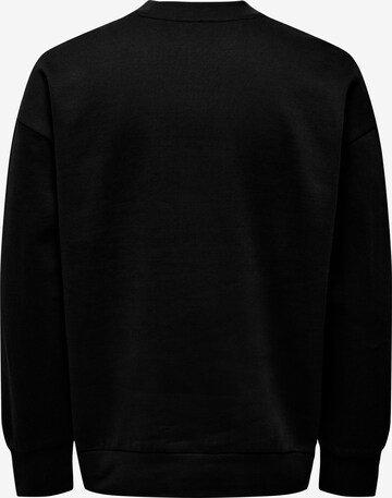 Only & Sons Sweatshirt 'Dan' in Zwart