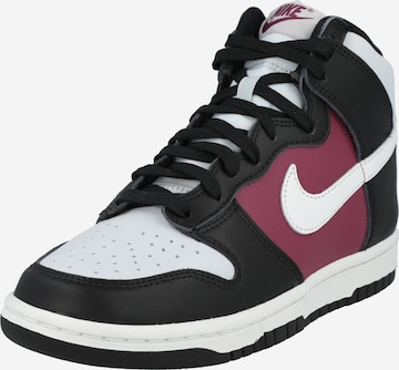 Nike Sportswear Кроссовки на платформе 'DUNK HIGH' в Черный: спереди