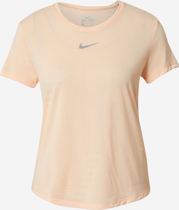 T-shirt fonctionnel NIKE en orange : devant