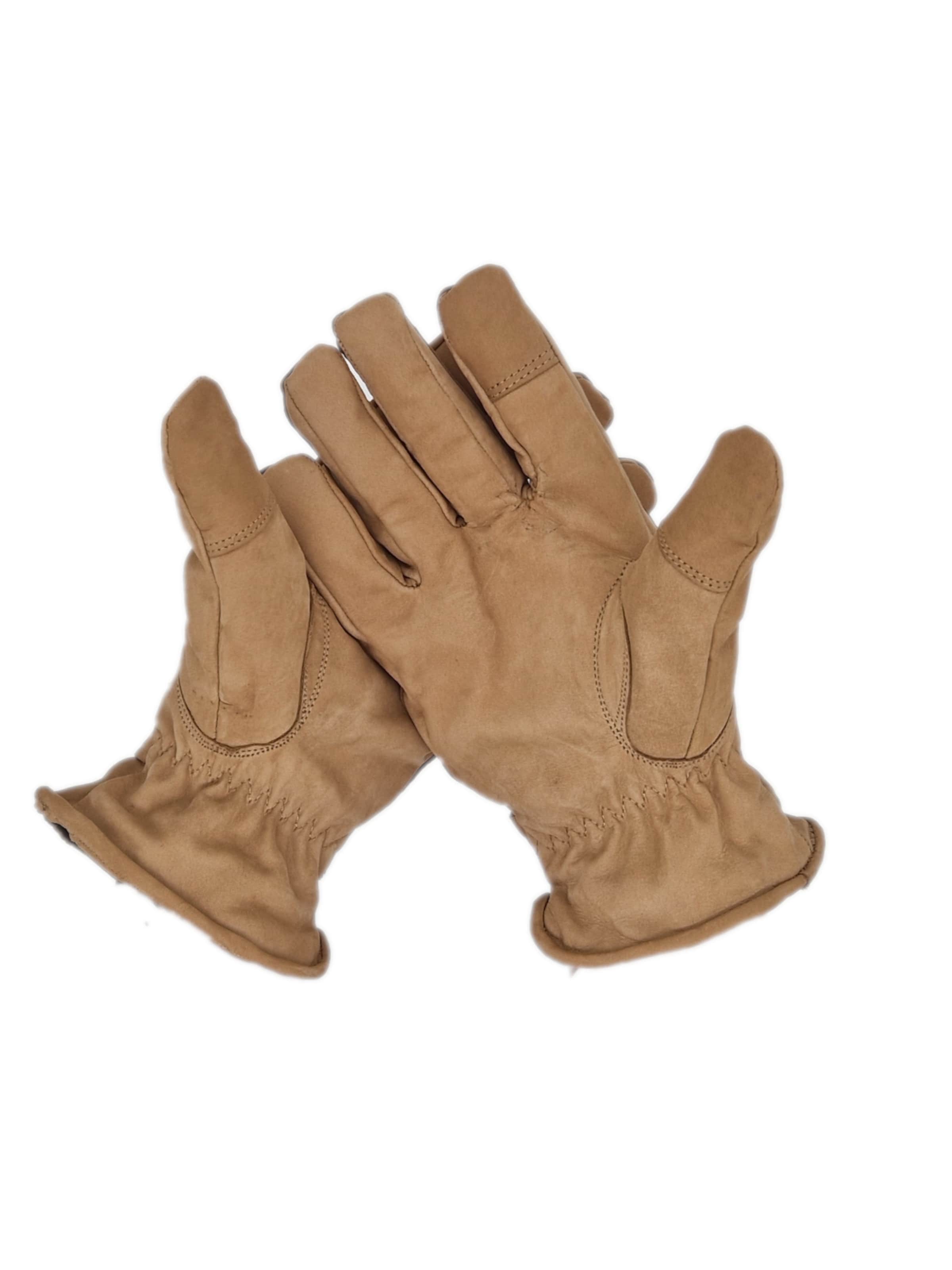 Glow Hamburg Full Finger Gloves 'FW02-07XX-1' in Beige: front